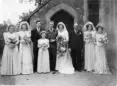 Peter Johnson and Una Andrews' wedding 1947